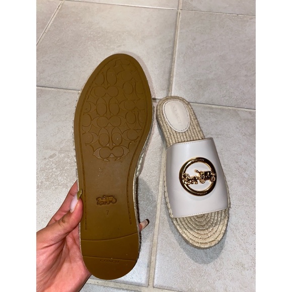 Coach Corey Leather Espadrille Sandals - Picture 2 of 4